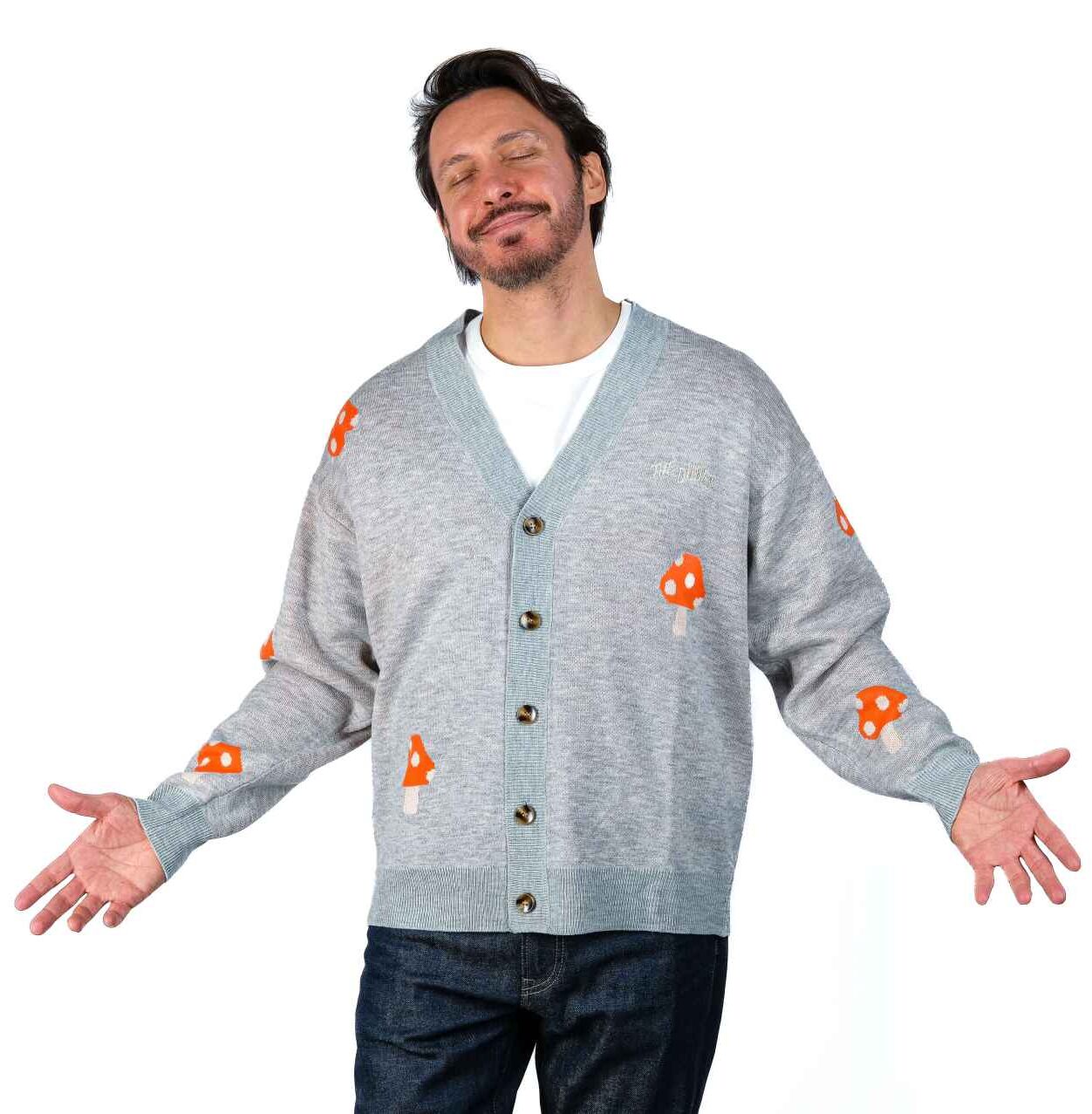 The Dudes All Wavy Cardigan - Silver Grey The Dudes All Wavy Cardigan - Silver Grey XXXL