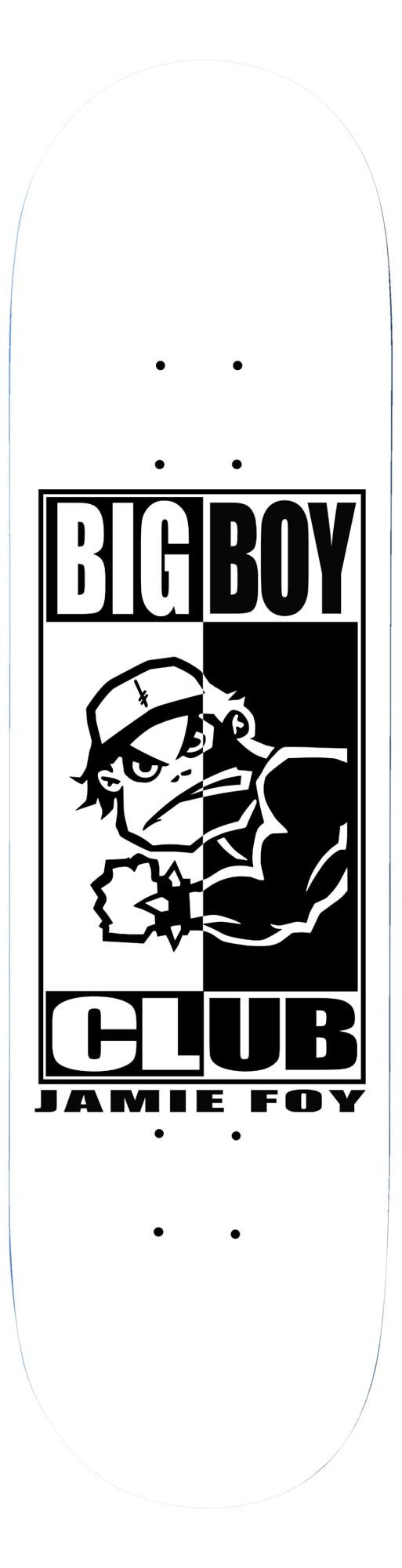 DEATHWISH Deck BIG BOY CLUB JF 8.0, white 8.0 DEATHWISH Deck BIG BOY CLUB JF 8.0, white 8.0