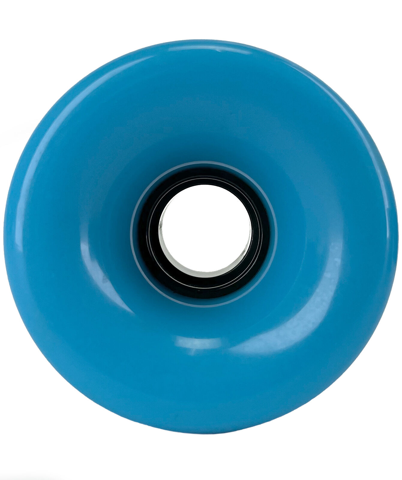 Blank Longboard Wheels Cyan Blue 70mm 82a