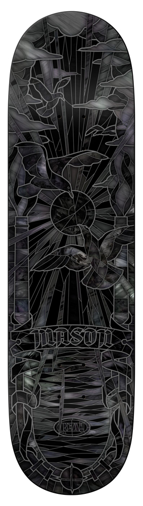 Real Skateboard Deck Mason Black Sunday Cathedral 8,25