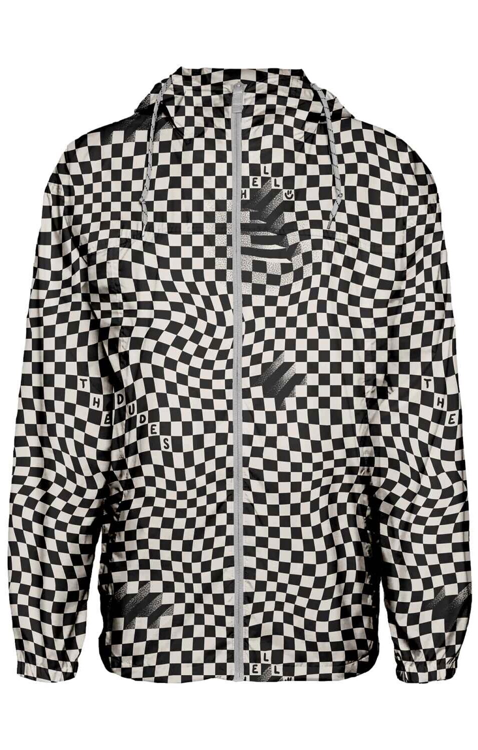 10049462-1 The Dudes Checkered Windbreaker - Multicolor XXXL
