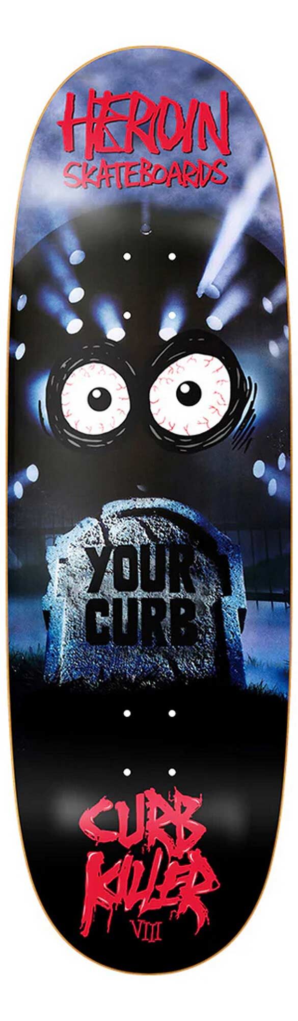 HEROIN Deck CURB KILLER 8 10.0, black 10.0 HEROIN Deck CURB KILLER 8 10.0, black 10.0