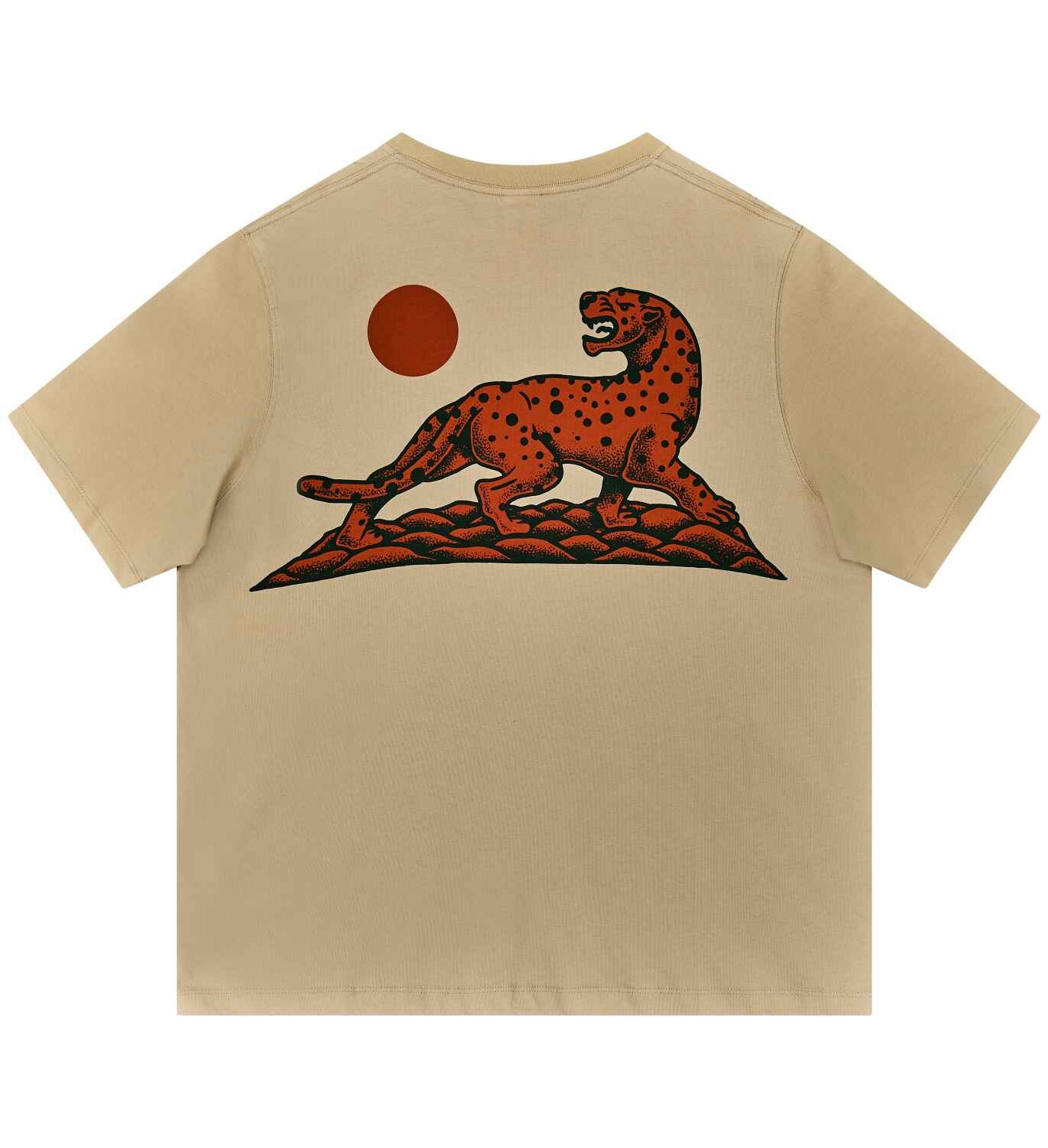 10066867-1 The Dudes Marea Jaguar T-Shirt - almond milk XXXL