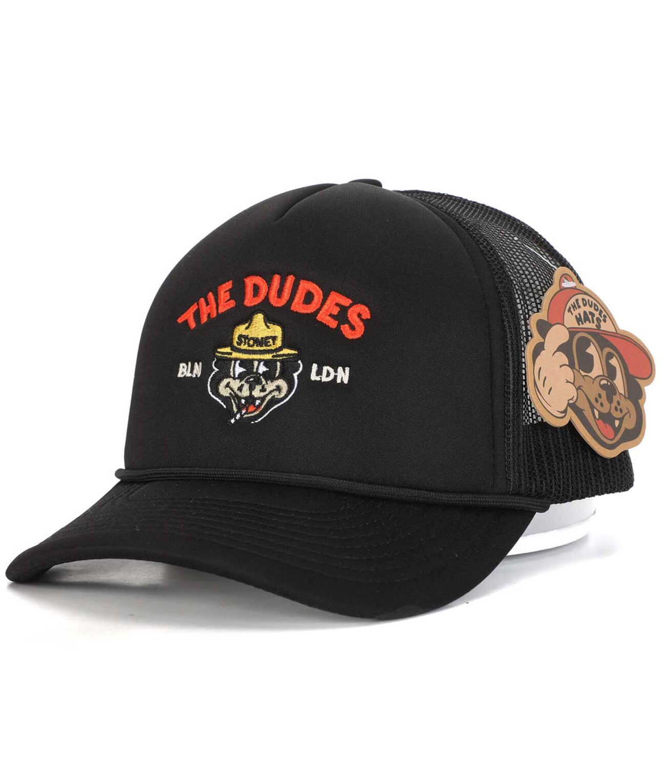 The Dudes Stoney Mesh 5 Panel Cap - black The Dudes Stoney Mesh 5 Panel Cap - black