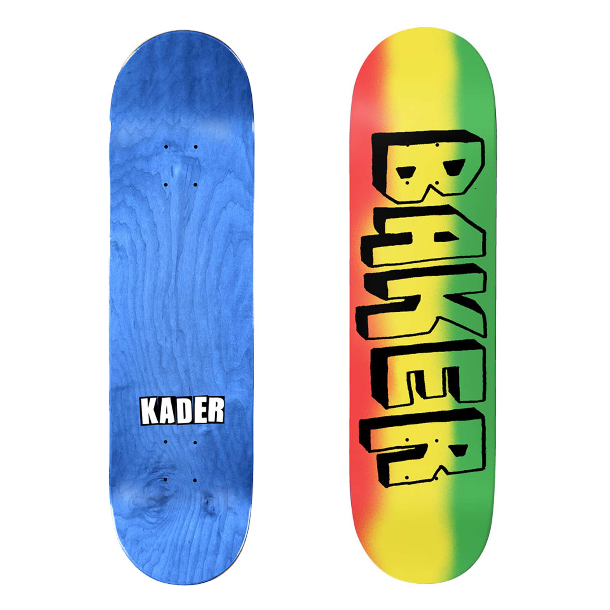 BAKER Deck JAMMYS KS 8.1, green/yellow/red 8.1 BAKER Deck JAMMYS KS 8.1, green/yellow/red 8.1