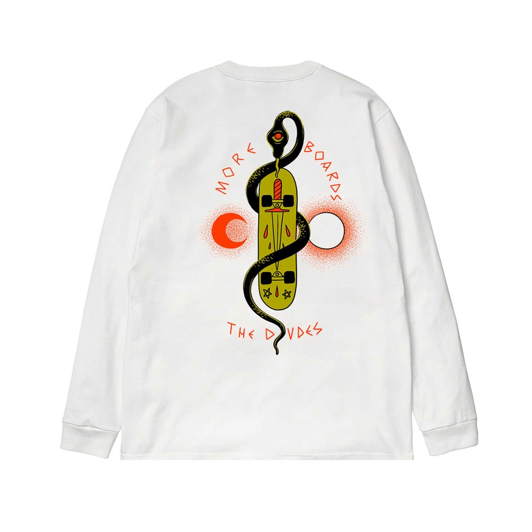 The Dudes Hell Skater Premium Longsleeve T-Shirt - off-white XXXL