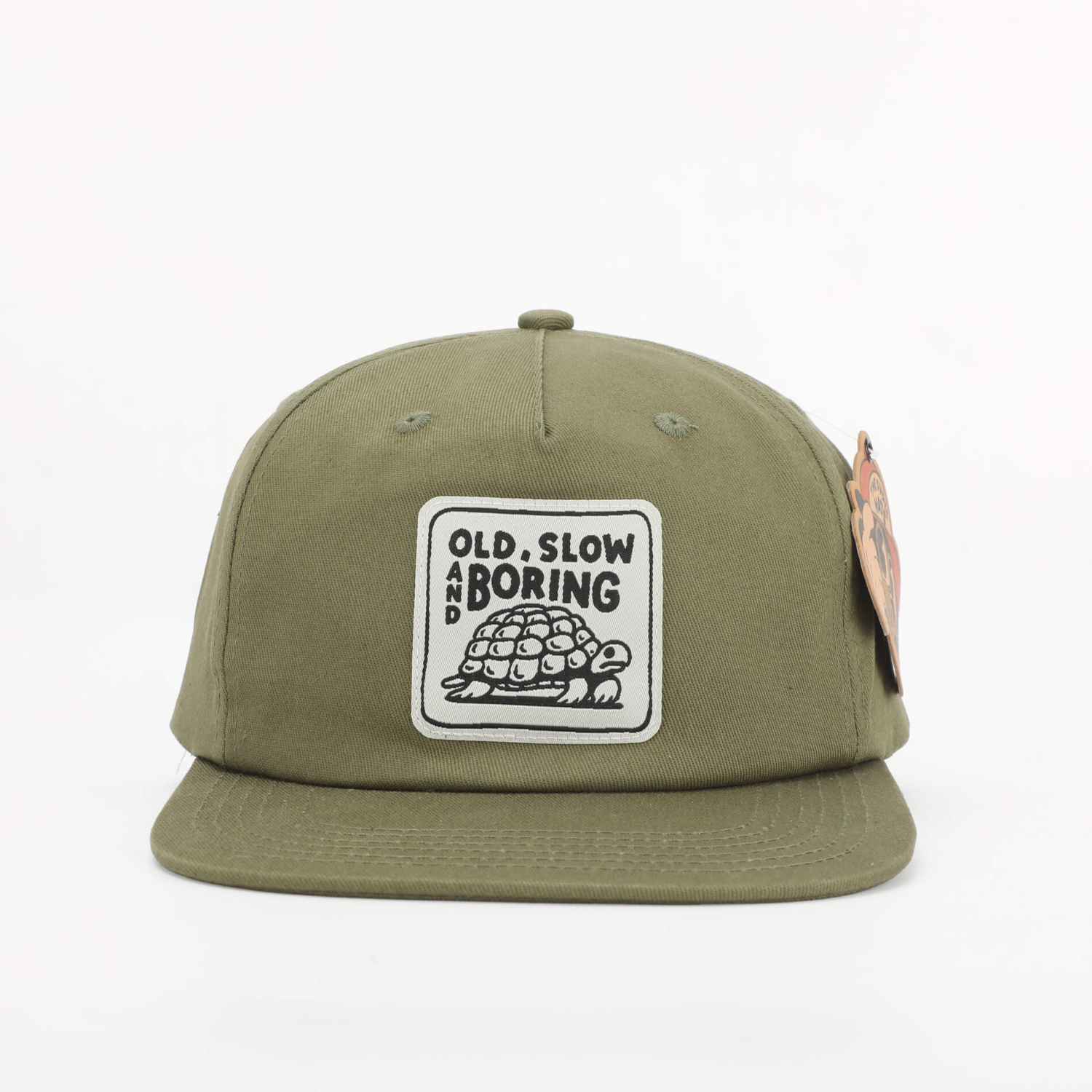 The Dudes Tortoise Unstructured 5 Panel Cap - cedar green