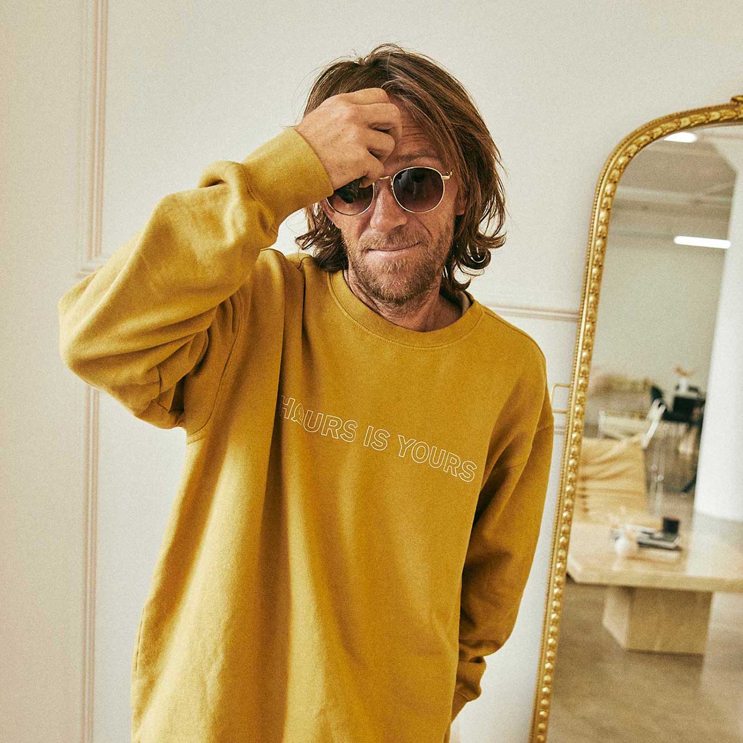 Hours Is Yours Outline Pullover - vintage gold M Hours Is Yours Outline Pullover - vintage gold XL