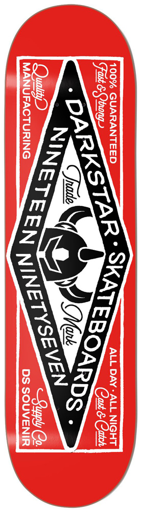 Darkstar Skateboard Deck Team General RHM Red 8