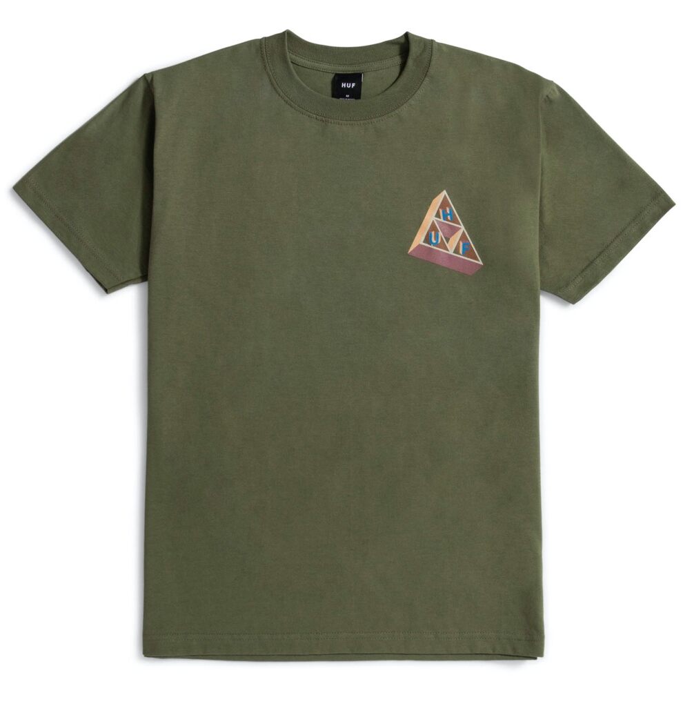 HUF Based Triple Triangle T-Shirt - olive M HUF Based Triple Triangle T-Shirt - olive M