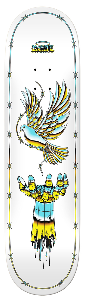 Real Skateboard Deck Team Synthetic Peace 8,25