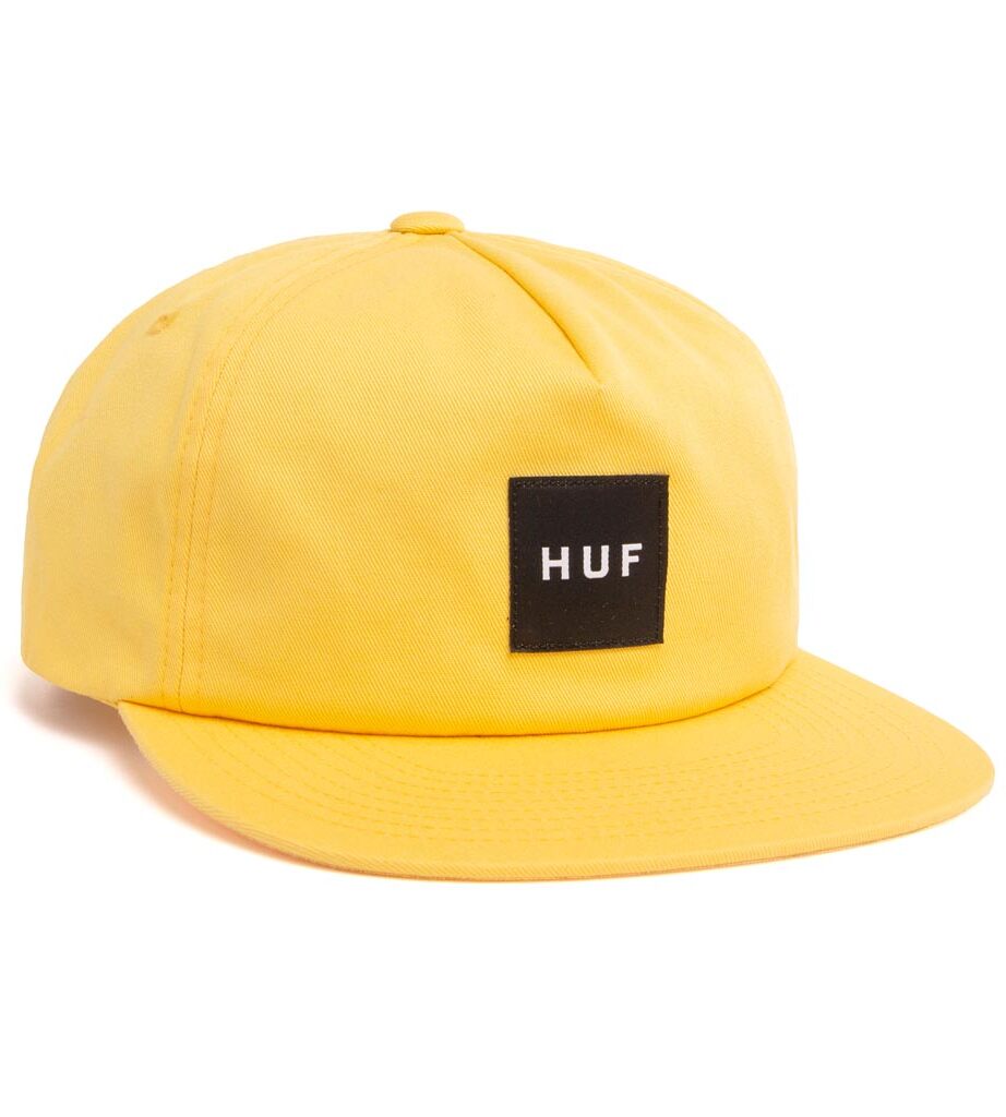 HUF Ess Unstructured Box Snapback golden spice