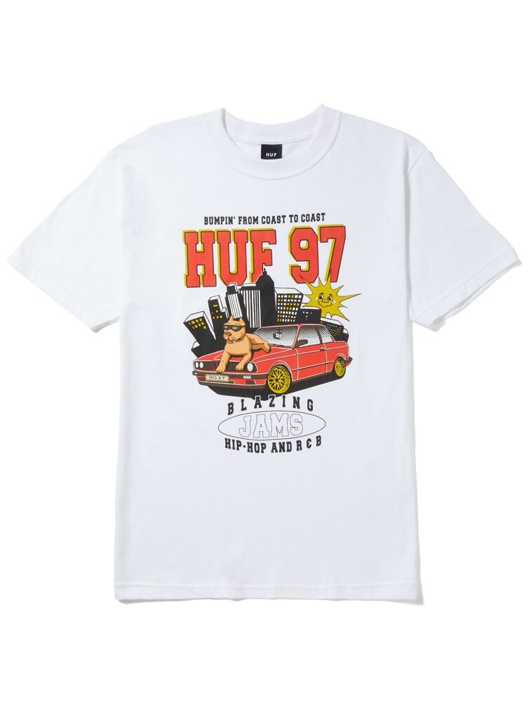 HUF Blazing Jams T-Shirt - white HUF Blazing Jams T-Shirt - white