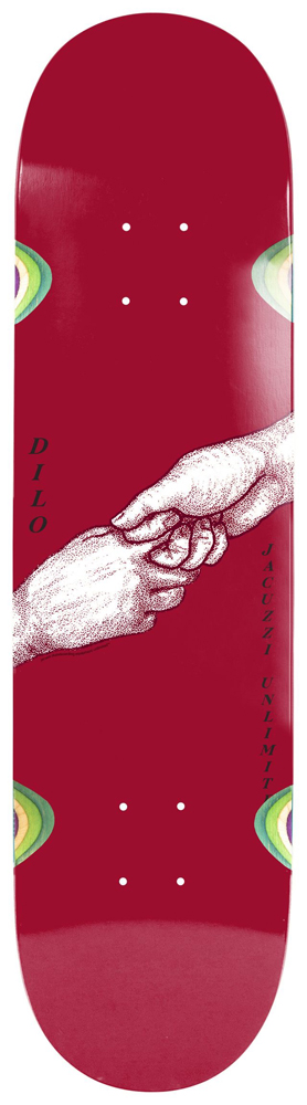 Jacuzzi Skateboard Deck Dilo Hand Held 8,50