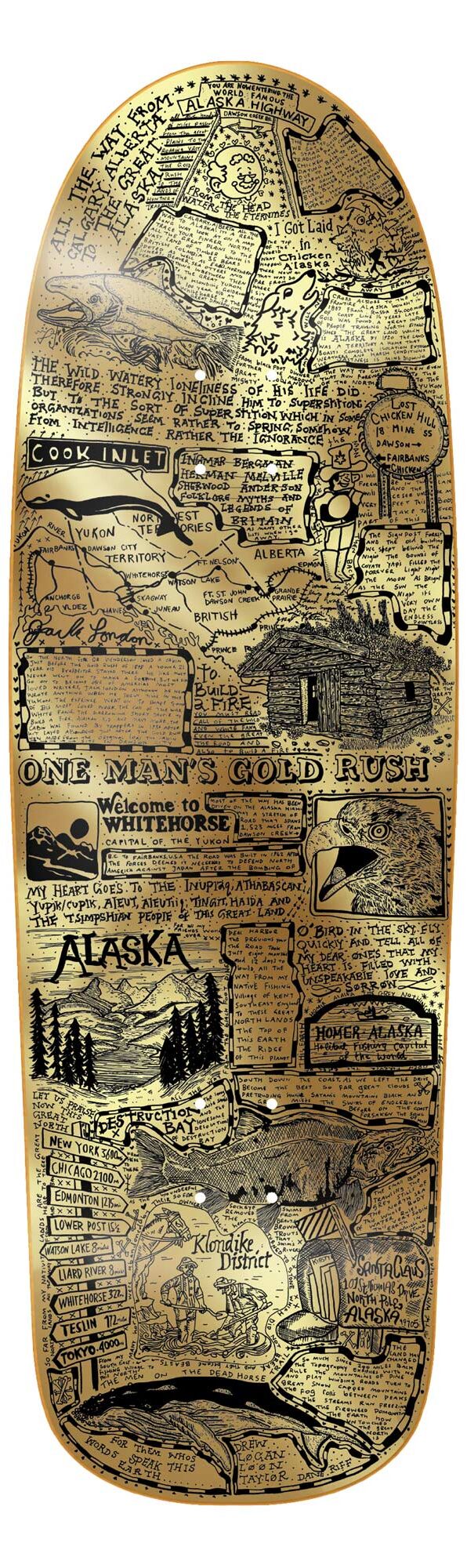 HEROIN Deck GOLD RUSH CQ 10.0, assorted 10.0 HEROIN Deck GOLD RUSH CQ 10.0, assorted 10.0