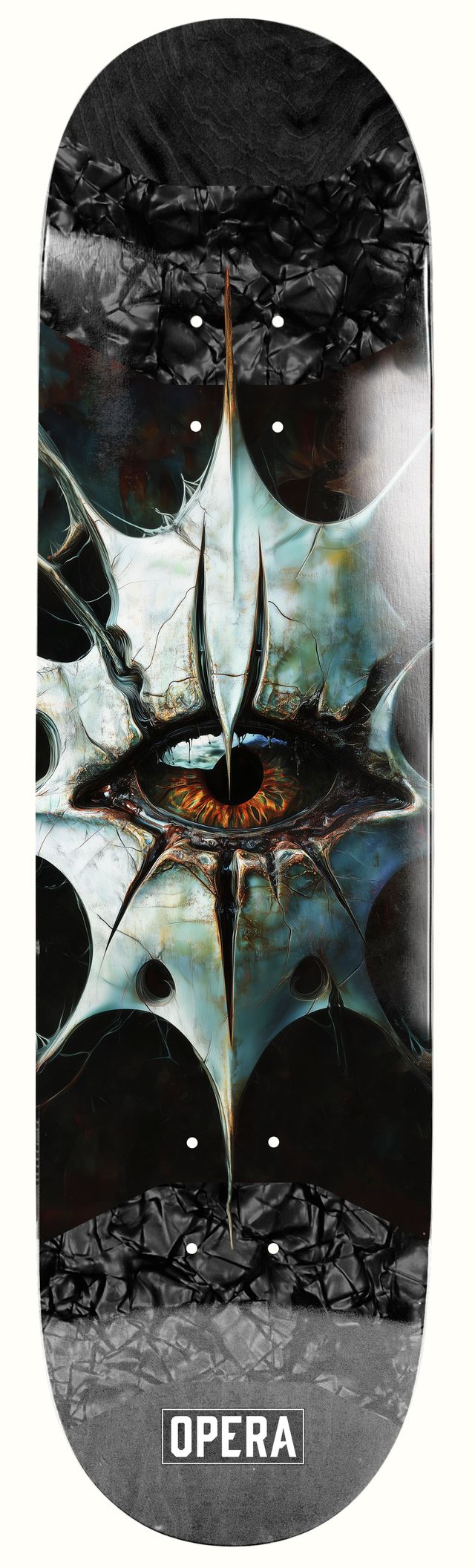 Opera Skateboard Deck Evil Eye Symmetrical Pop Slick 8,25