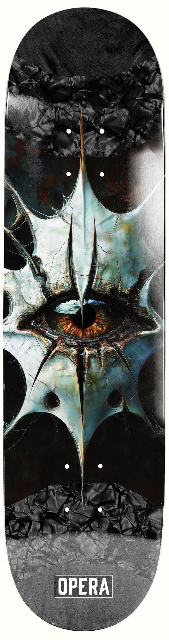 Opera Skateboard Deck Evil Eye Symmetrical Pop Slick 8,25 Opera Skateboard Deck Evil Eye Symmetrical Pop Slick 8,25