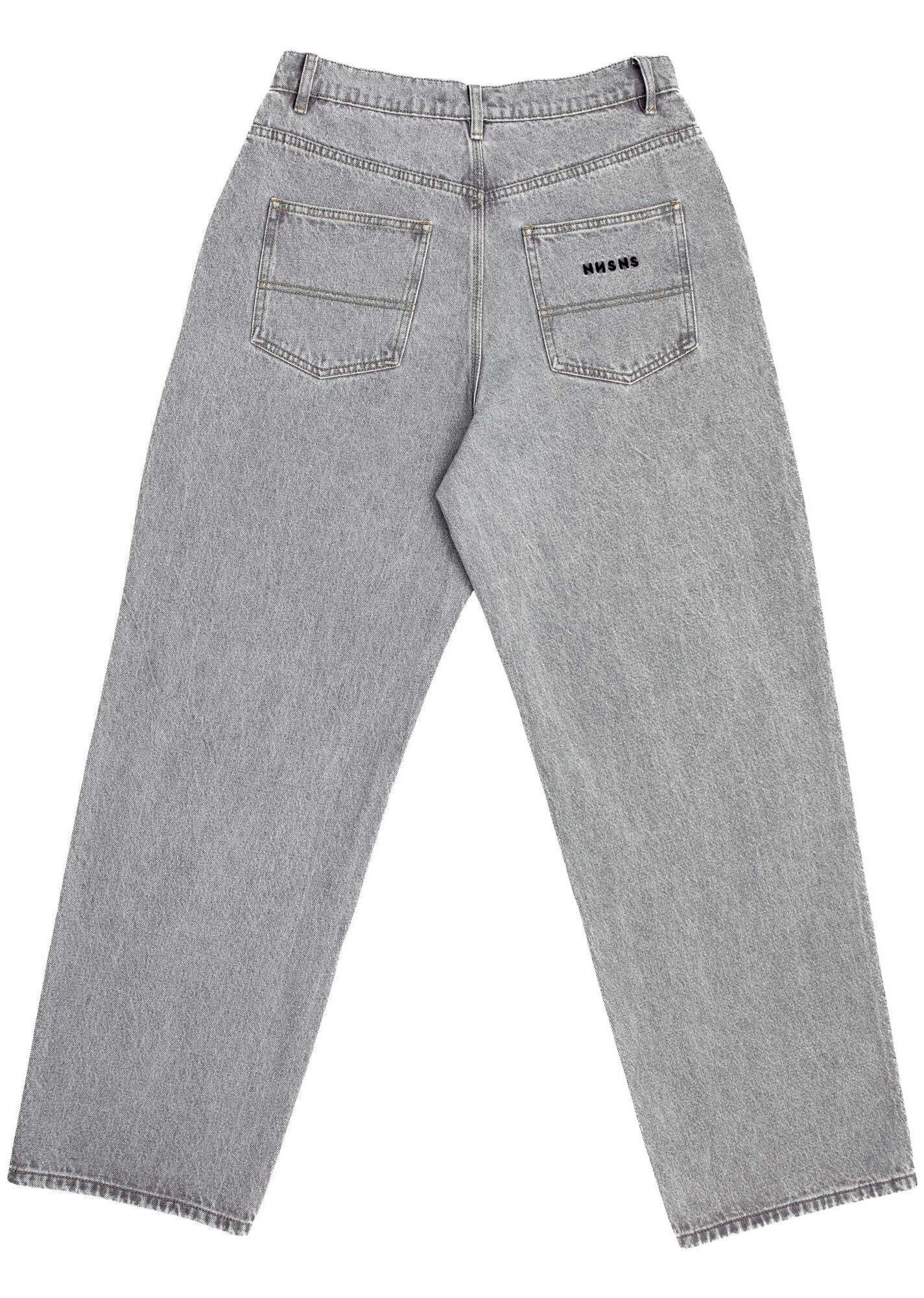 NNSNS Pant BIGGERFOOT SUPERSTRETCH DENIM, grey acid 36/32