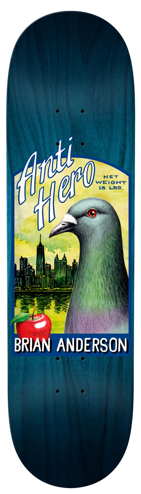 Anti Hero Skateboard Deck Anderson Homers 8,62 Anti Hero Skateboard Deck Anderson Homers 8,62