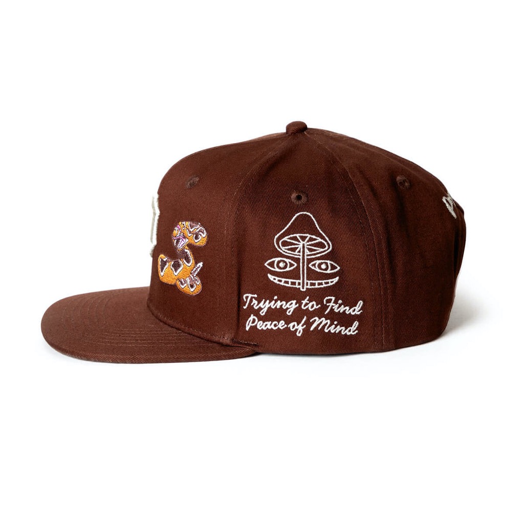 Primitive Badlands Snapback Cap - brown