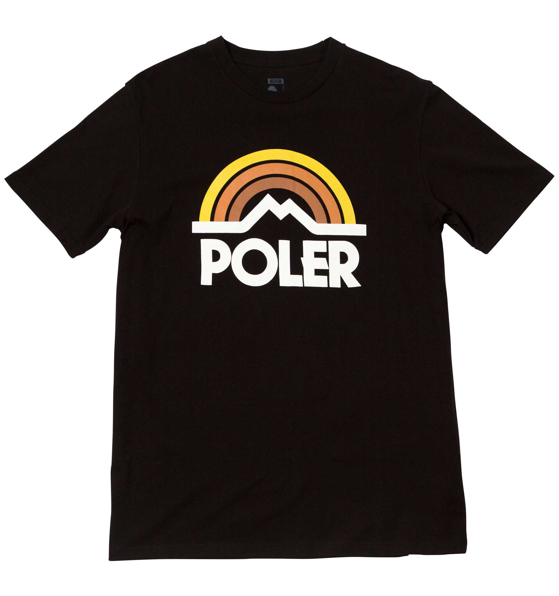 polmtss-mou-black POLER T-Shirt MOUNTAIN RAINBOW black