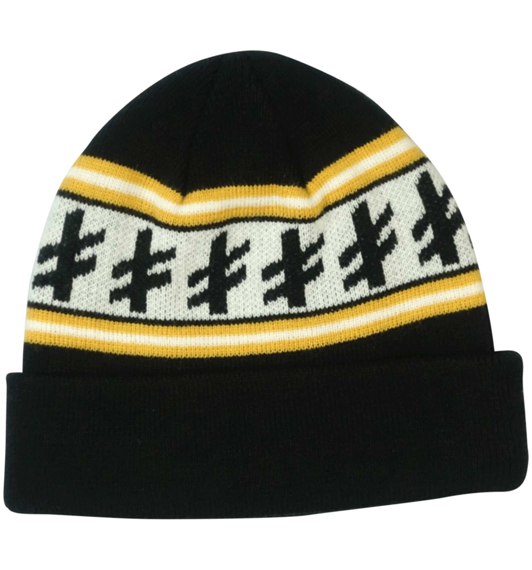 DEATHWISH Beanie GANG LOGO, black/yellow DEATHWISH Beanie GANG LOGO, black/yellow
