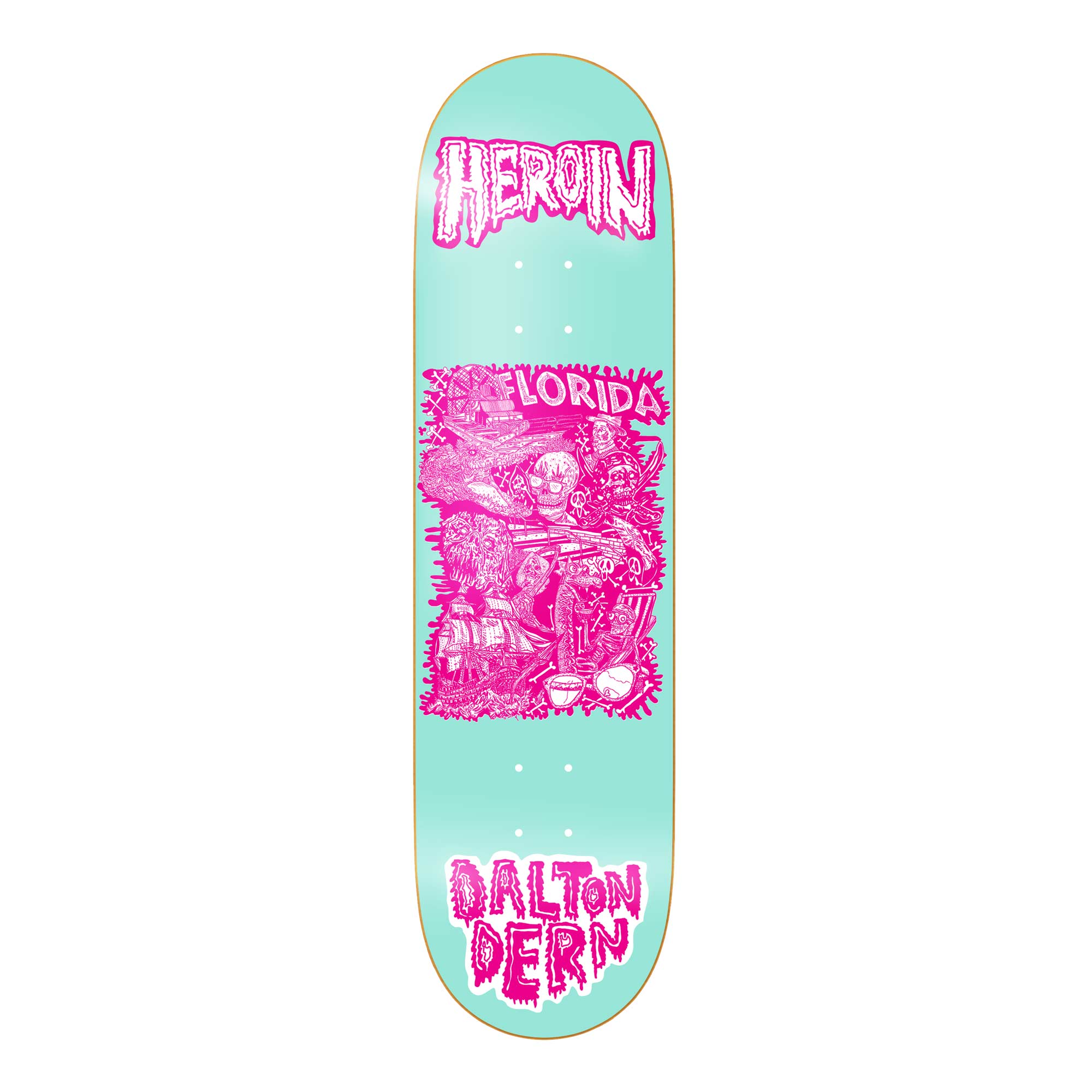 HEROIN Deck ALLEGORY OF FREAR DD 8.5, light blue 8.5
