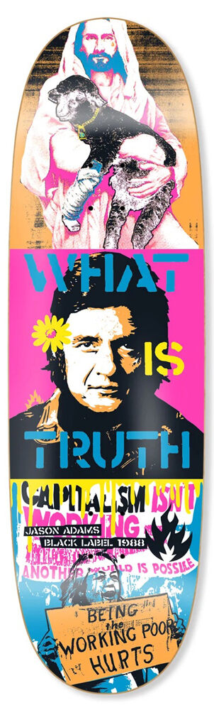 16710026-1 Black-Label Skateboard Deck Adams Truth 9,50