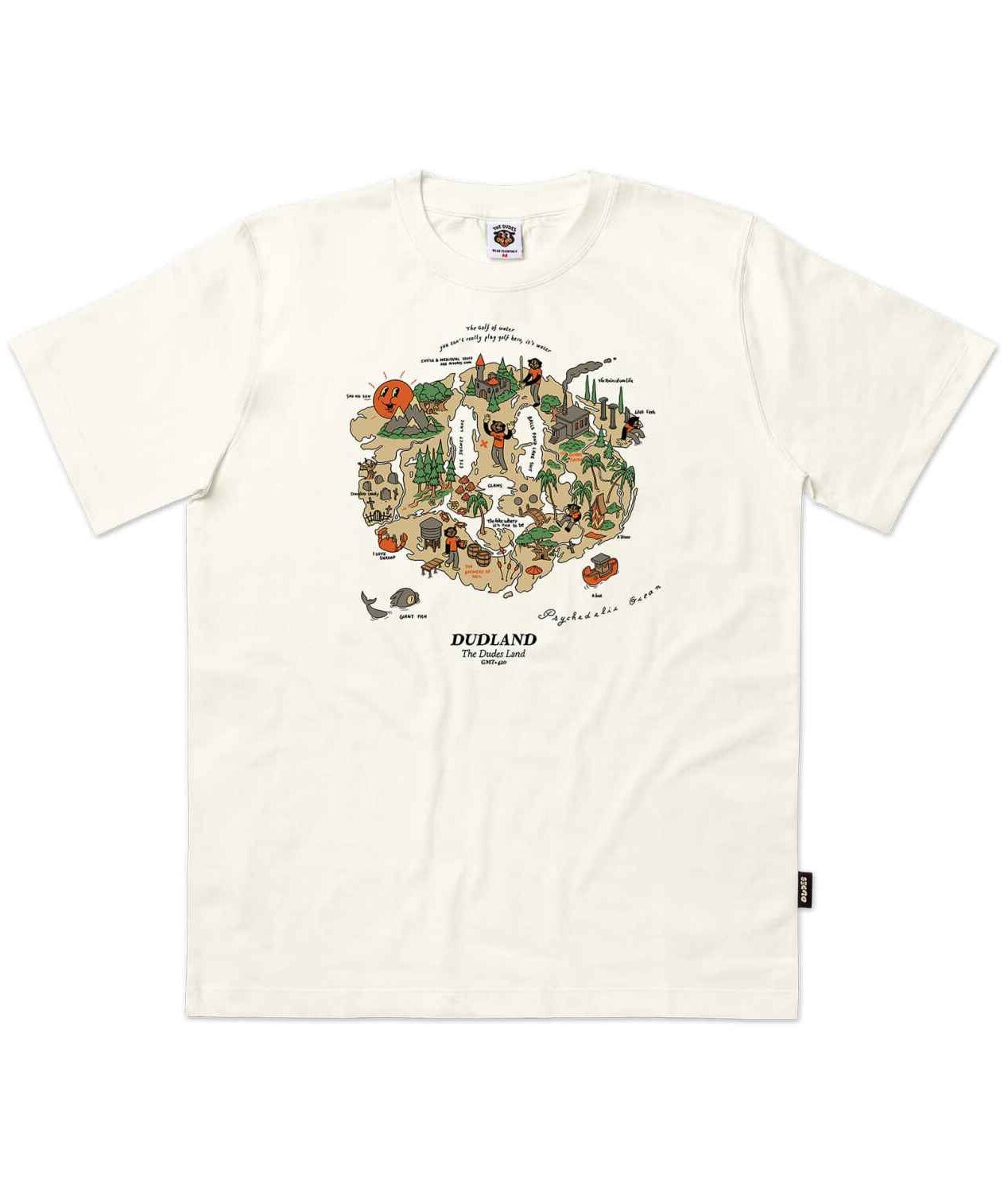 The Dudes Dudland Seasonal T-Shirt - off white The Dudes Dudland Seasonal T-Shirt - off white XXXL