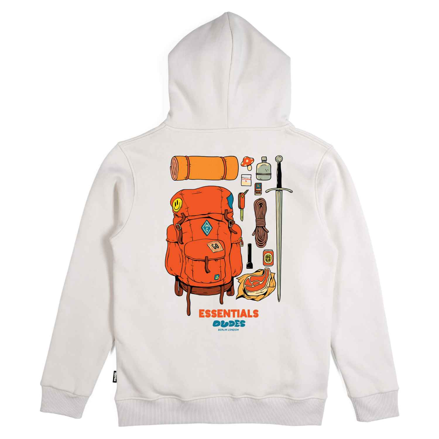 The Dudes Essentials Seasonal Hoodie - off white XXXL