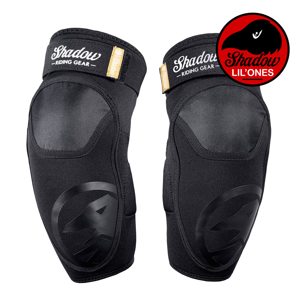 Shadow Riding Gear Super Slim V2 Lil`Ones Knee Pads large - black