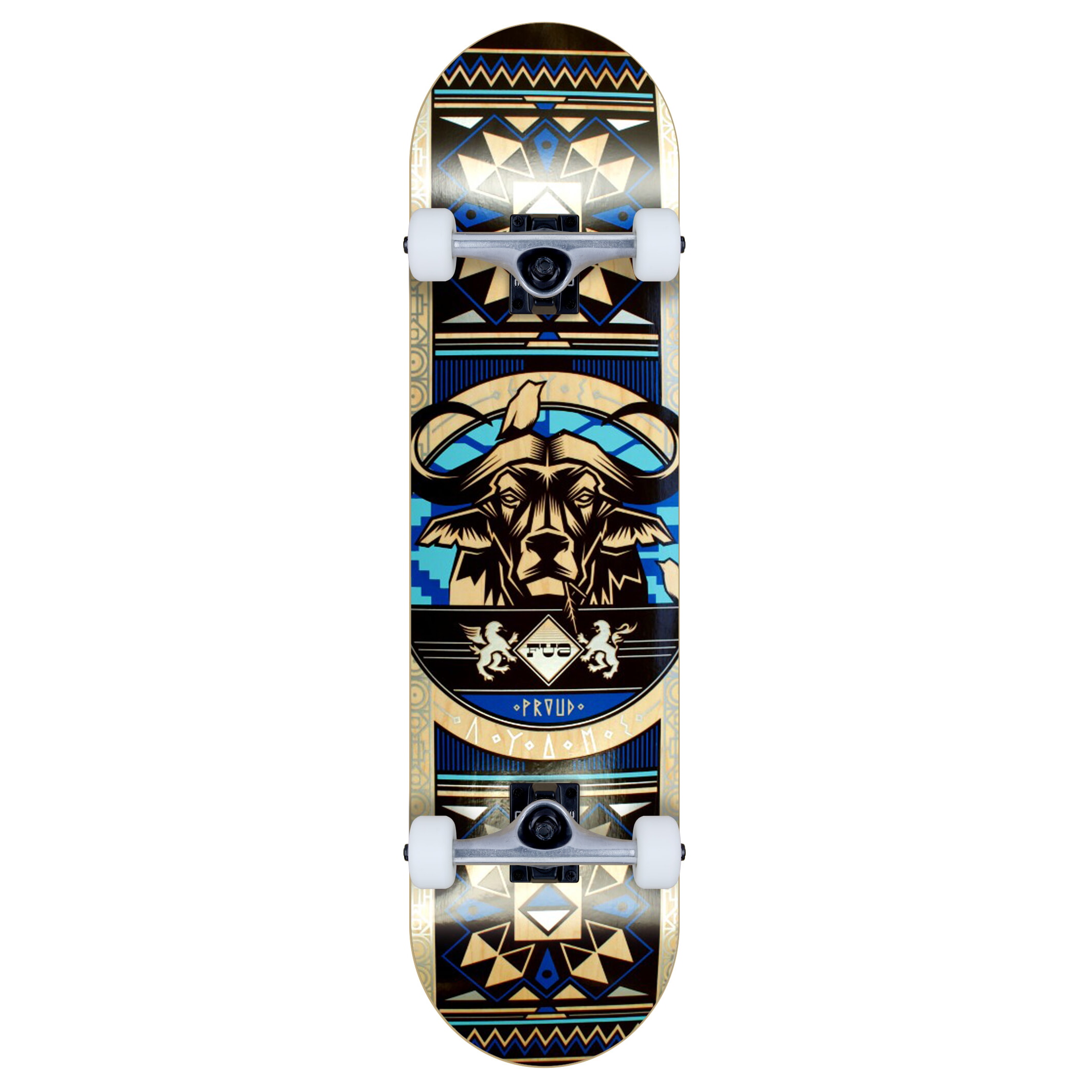 FUA complete set Skateboard Buffalo blue 7.75