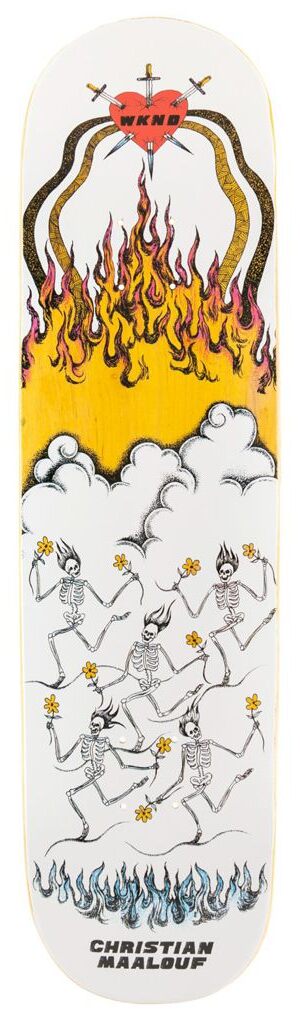 WKND Running With Daisies Christian Maalouf Deck - 8.0 WKND Running With Daisies Christian Maalouf Deck - 8.0
