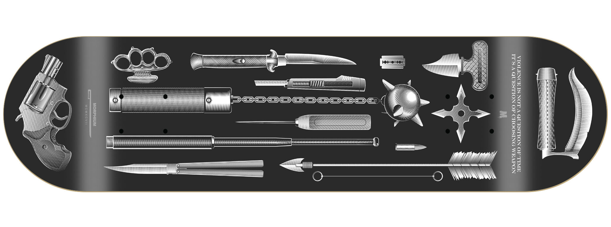 Morphium complete Skateboard Weapons black Morphium complete Skateboard Weapons black