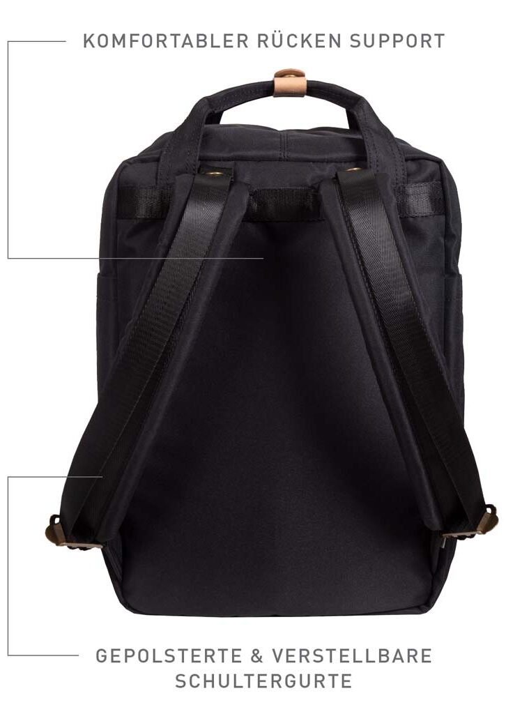 Doughnut Macaroon Reborn Series Rucksack black