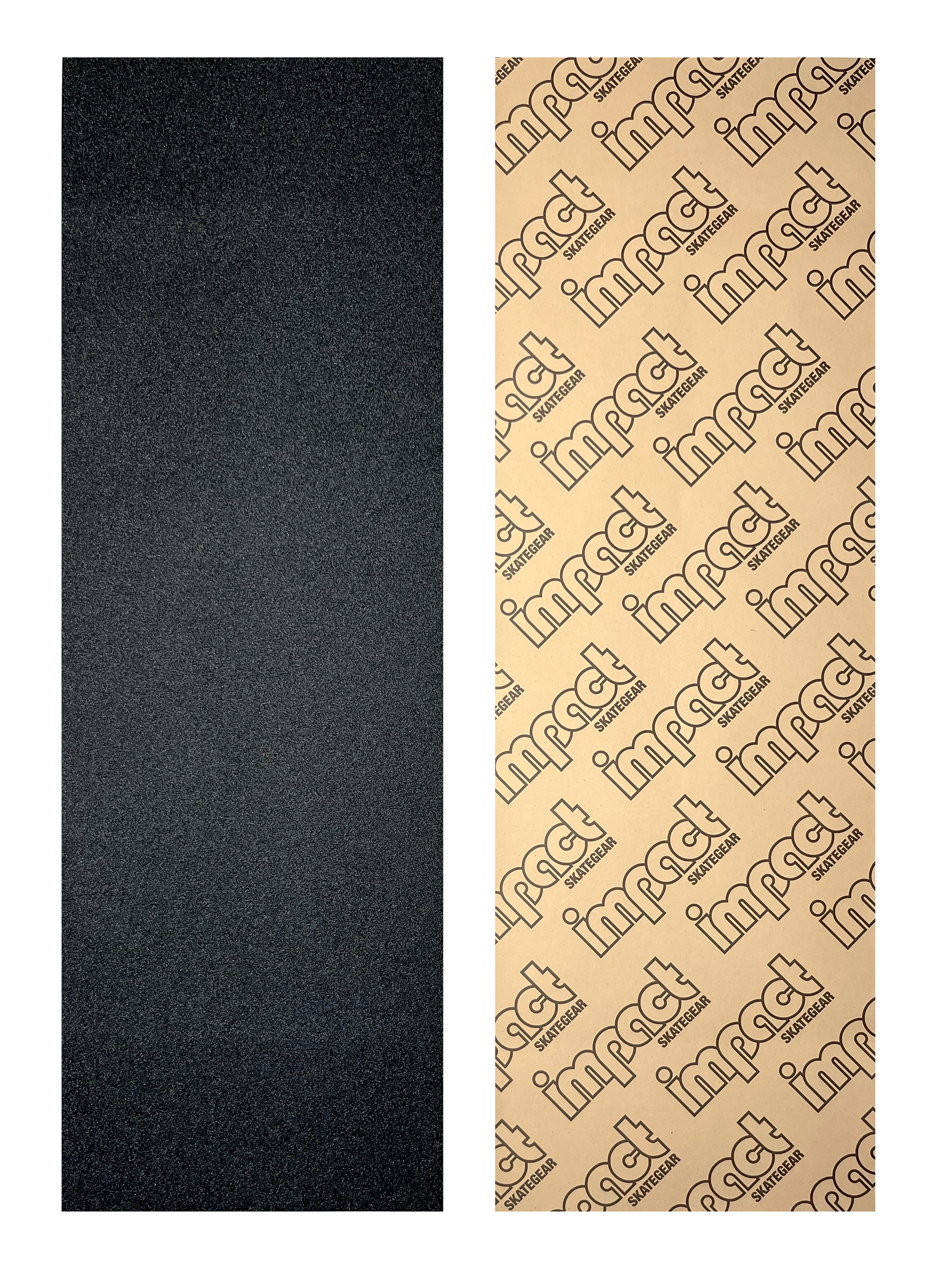 Impact Skateboard Griptape sheet perforated black 11"