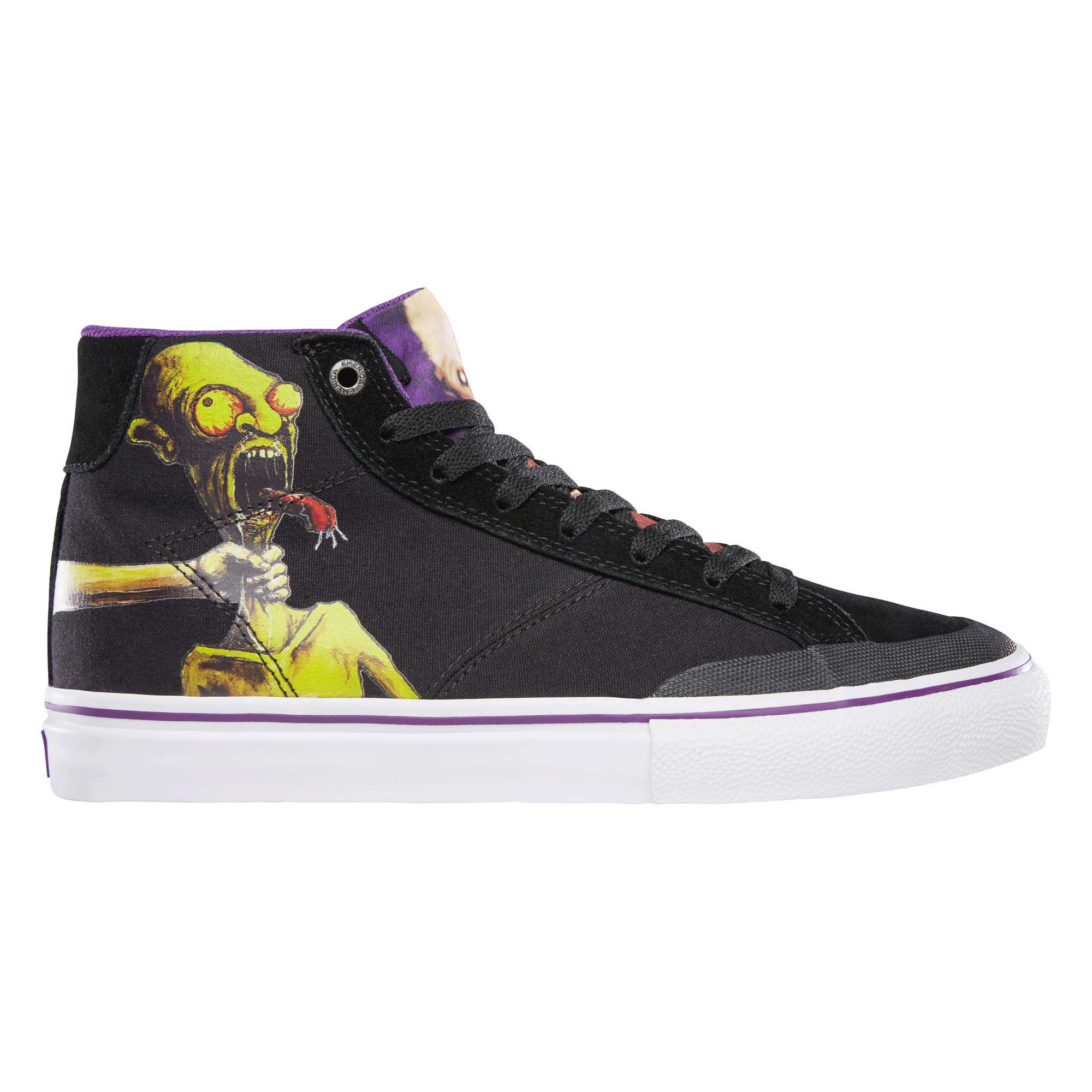 EMERICA Shoe OMEN HI X DINOSAUR JR. bla/pur, black/purple 7