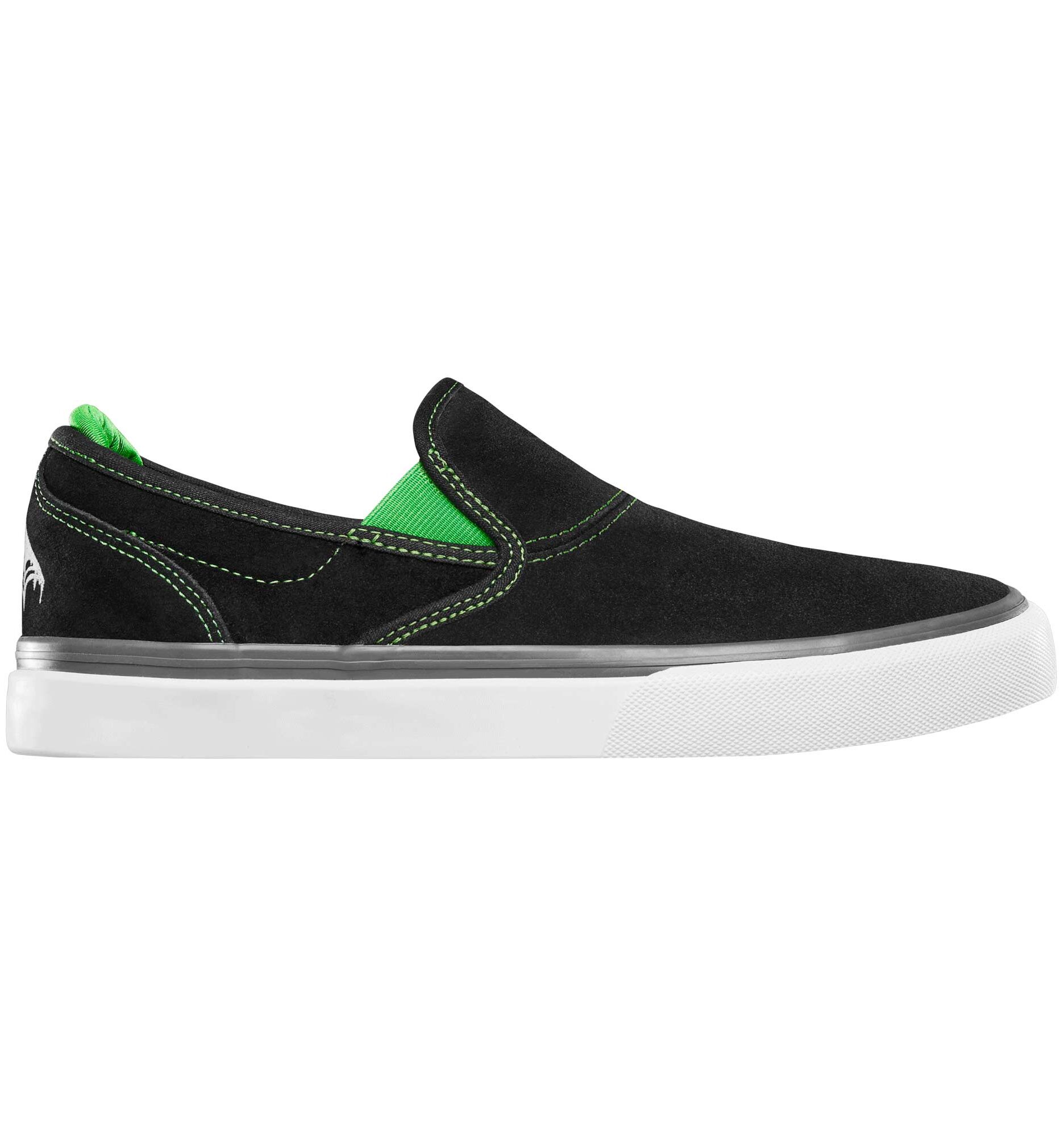 EMERICA Shoe WINO G6 SLIP-ON X CREATURE bla/gre, black/green 13