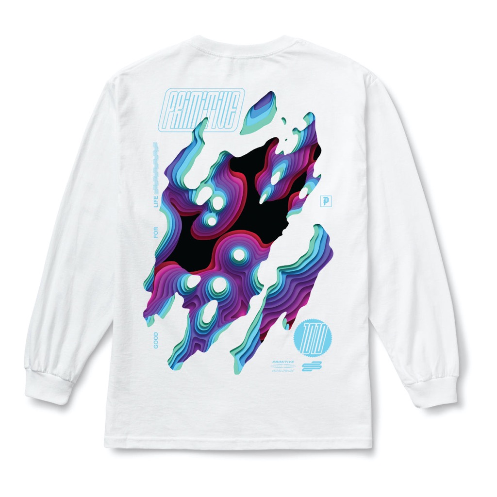 Primitive Abyss Longsleeve - white XXL