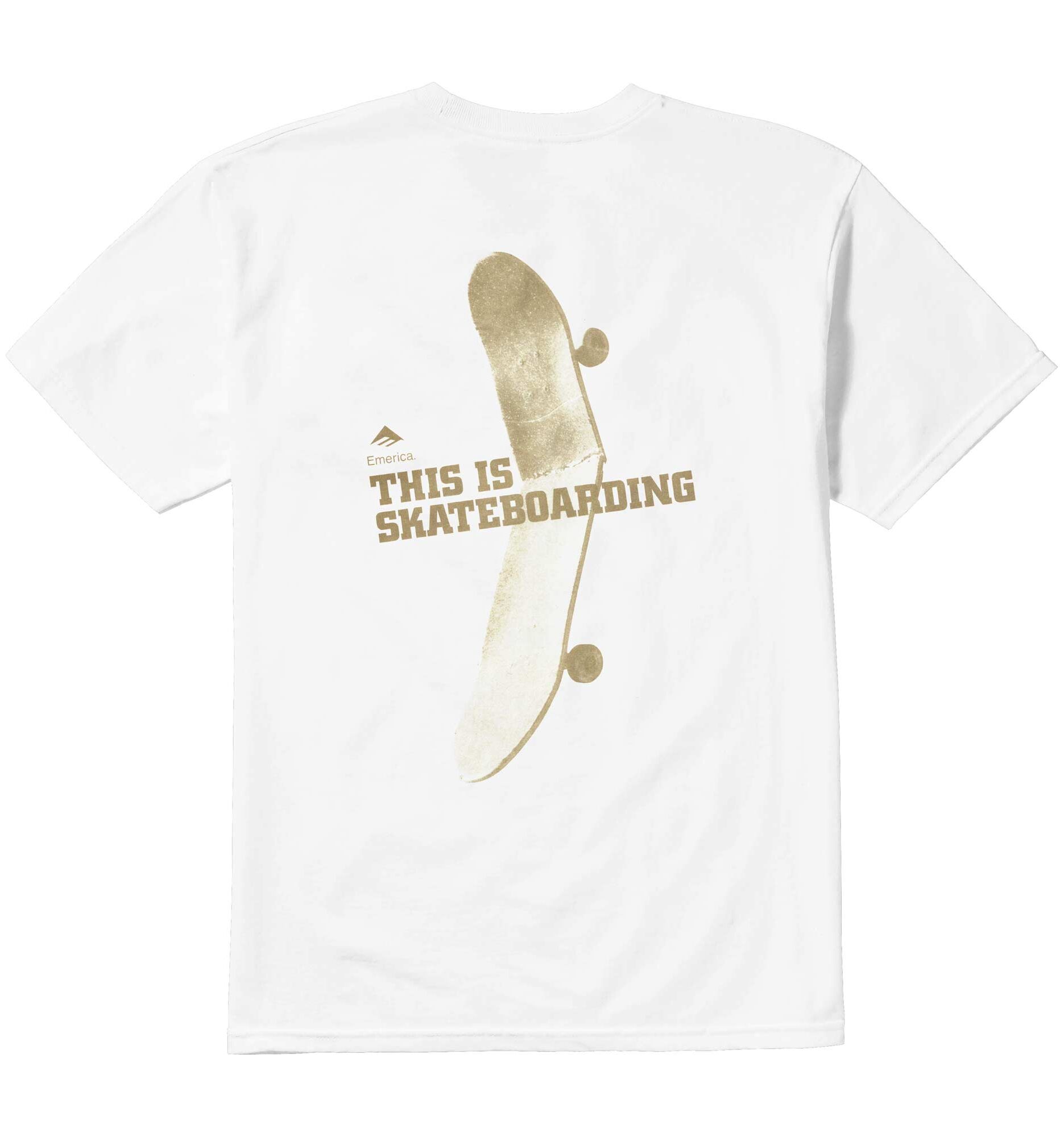 EMERICA T-Shirt THIS IS SKATEBOARDING S/S white EMERICA T-Shirt THIS IS SKATEBOARDING S/S, white XL