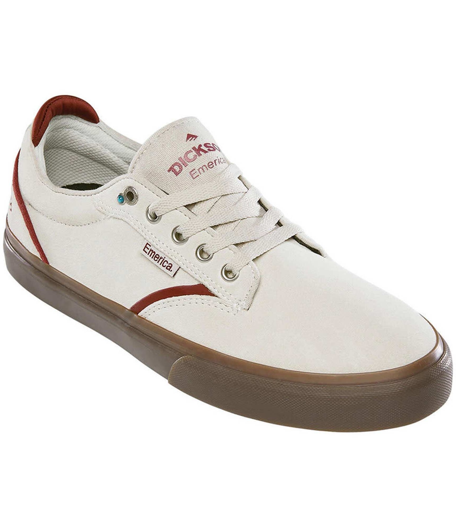 EMERICA Shoe DICKSON whi/red/gum, white/red/gum 11½