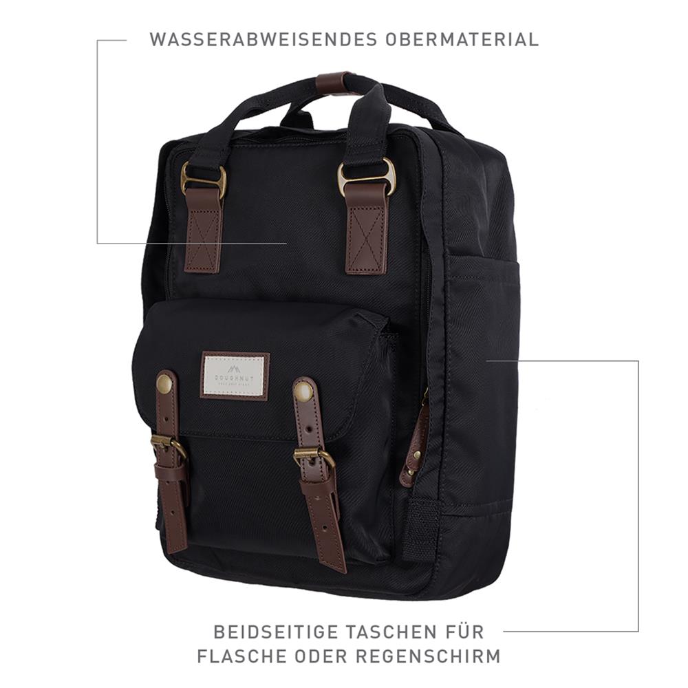 Doughnut Macaroon Rucksack black