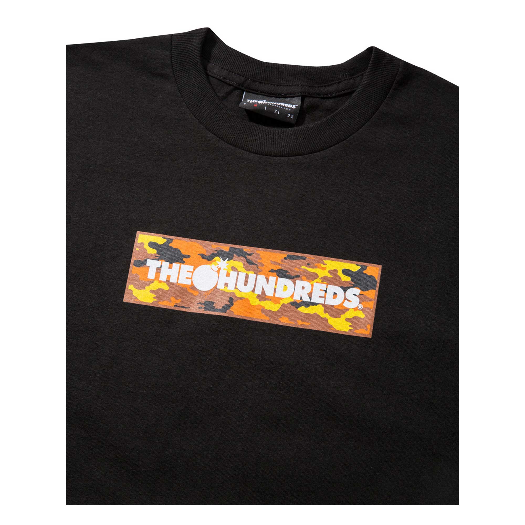 THE HUNDREDS T-Shirt CAMO BAR, black M