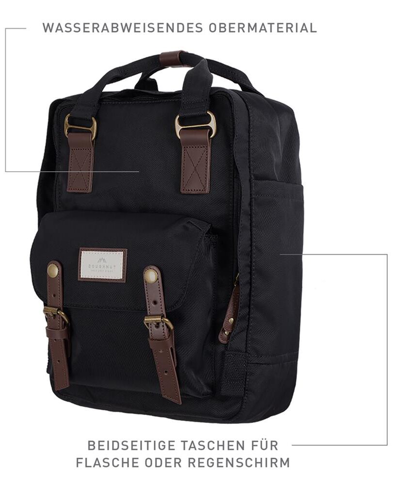 Doughnut Macaroon Rucksack black