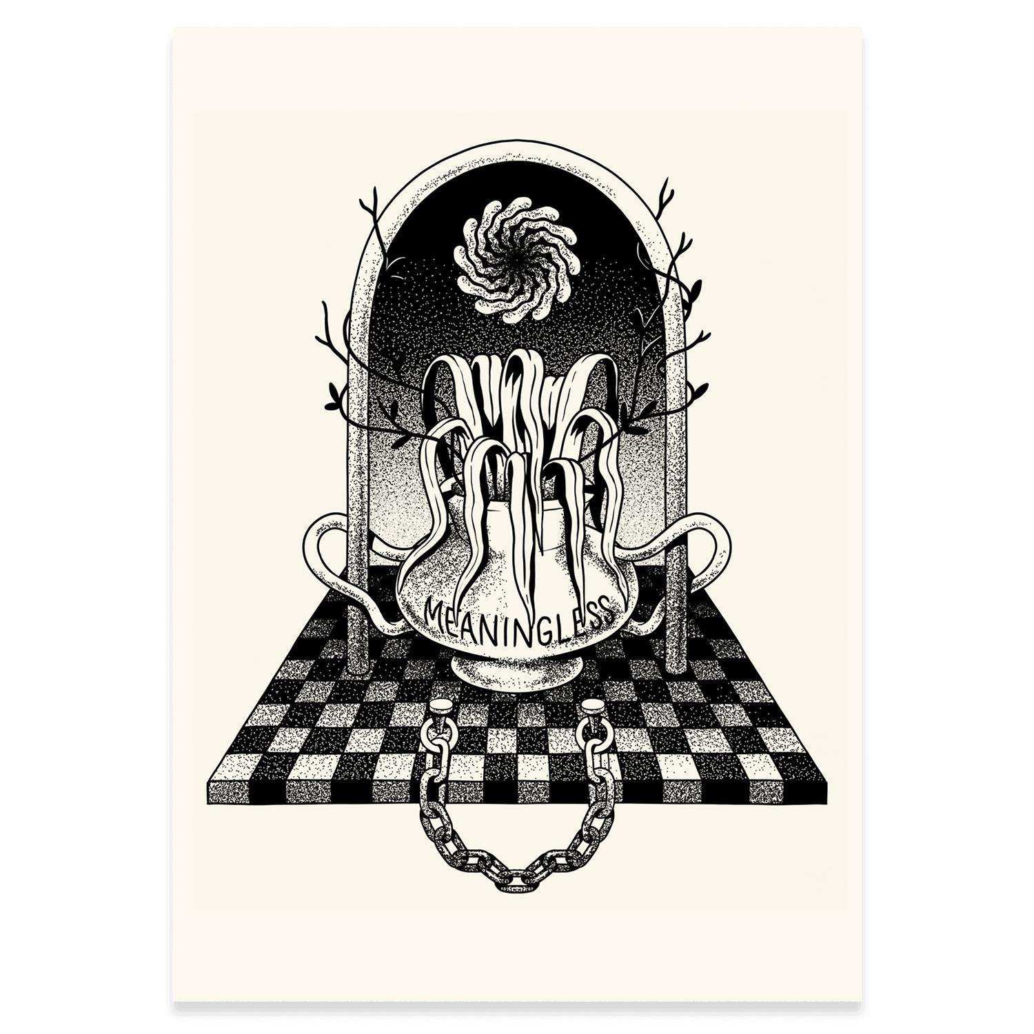 The Dudes Meaningless Unlimited Print - white
