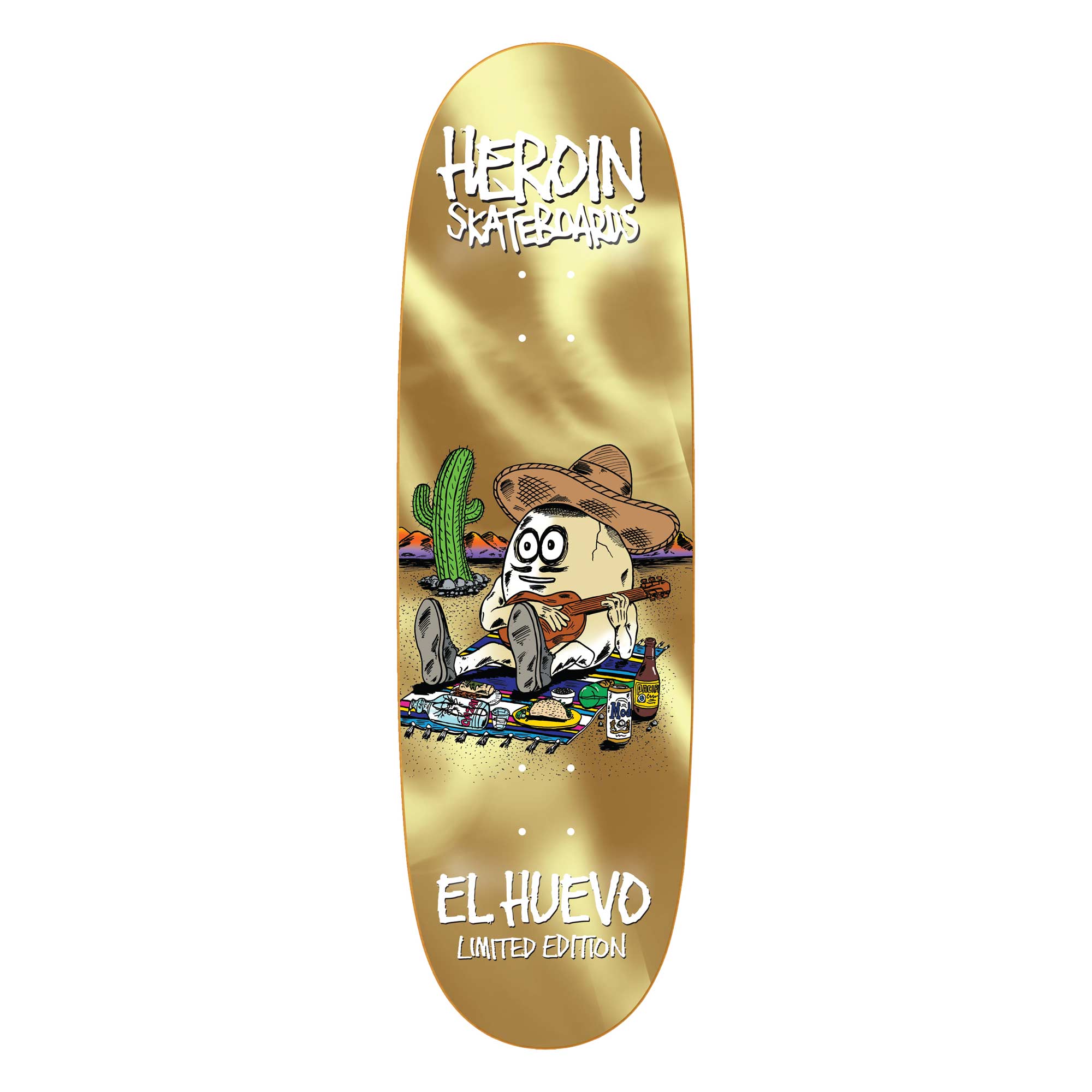 HEROIN Deck EL HUEVO gold 9.4