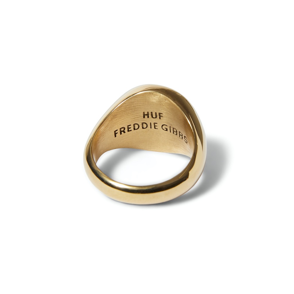 HUF Freddie Gibbs Pinky Ring - gold