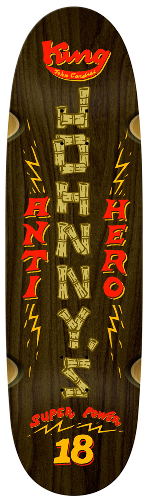 Anti Hero Skateboard Deck Cardiel Superpowered WW 9,18