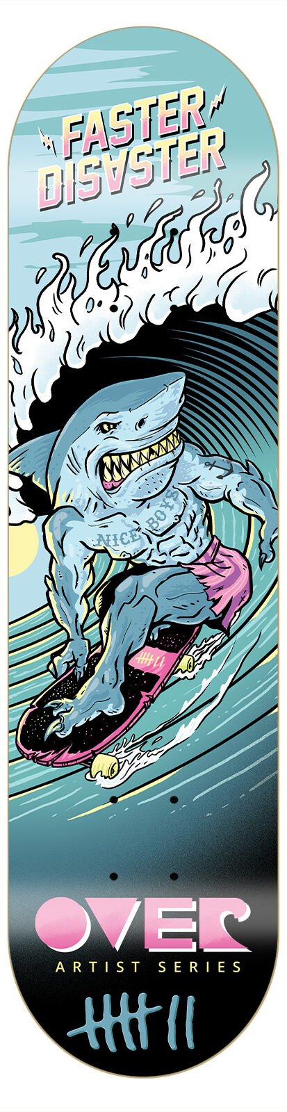 Over Disaster Skateboard Deck