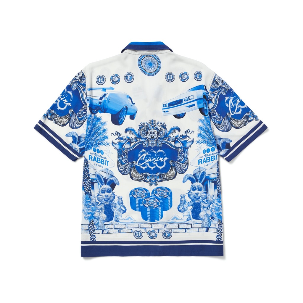 HUF Full House Rayon Hemd - white XXL